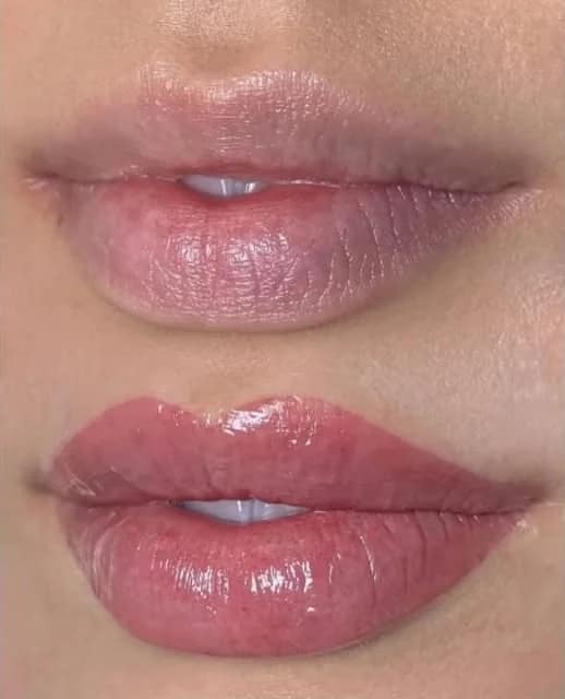Lip Blush before and after