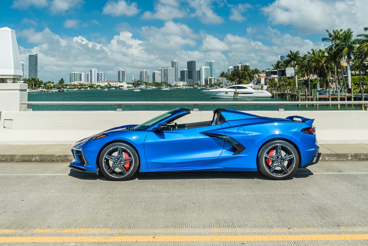 yacht and corvette miami