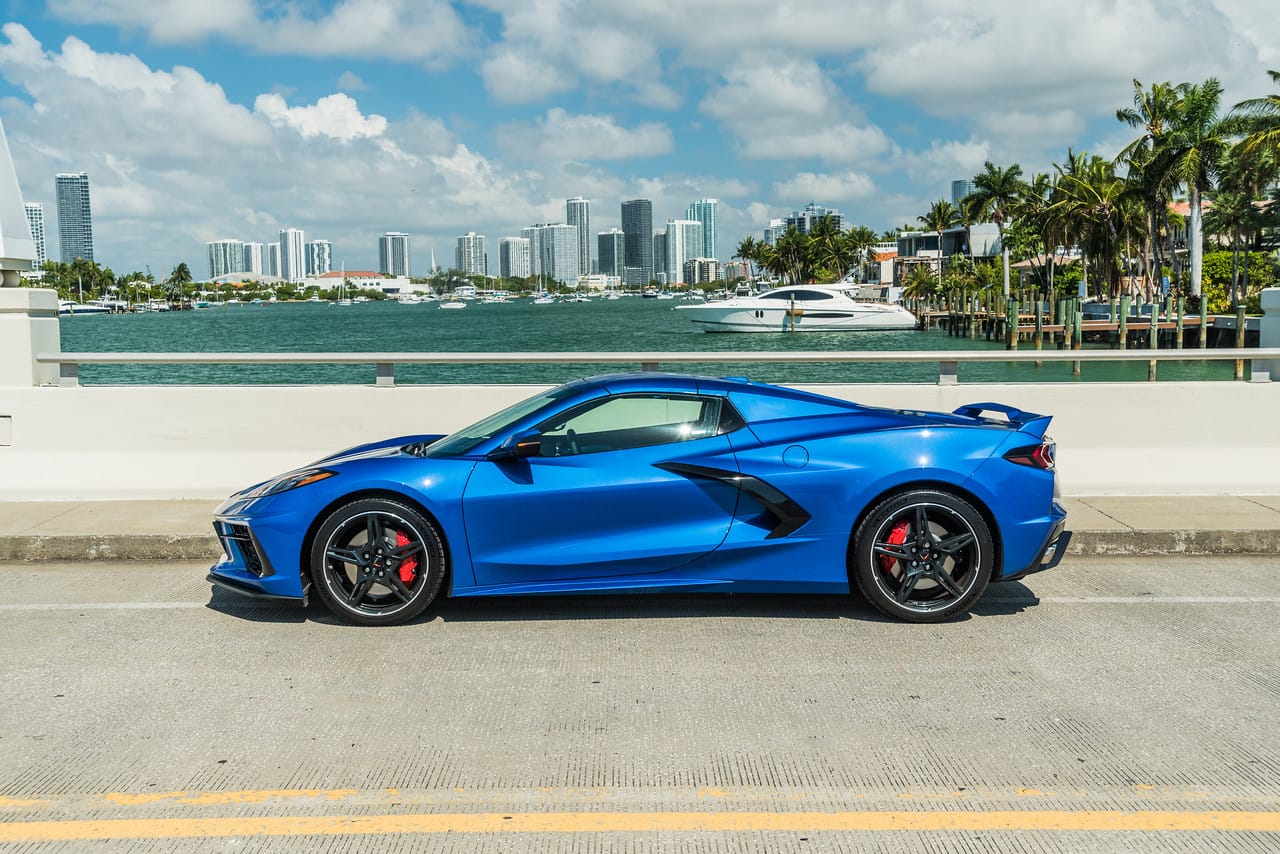 yacht and corvette miami - billionaire club