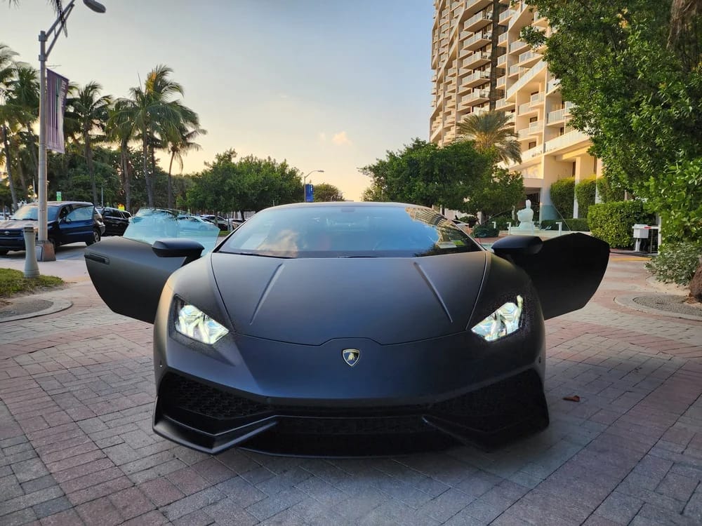 lambo huracan matt black factory