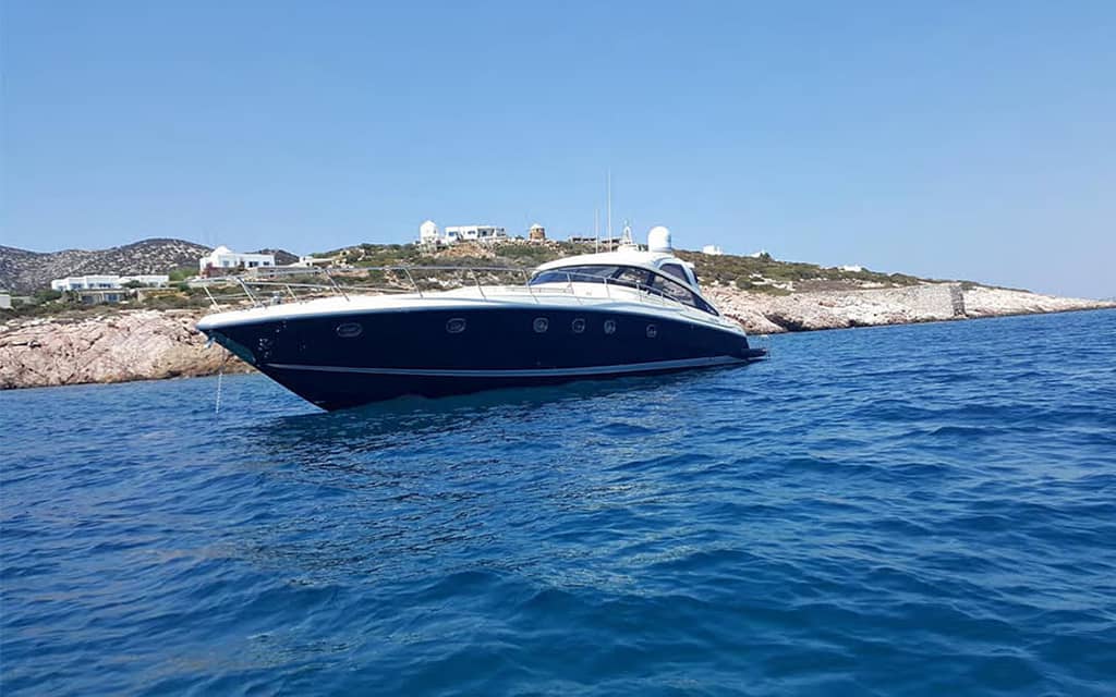 baia 63 yachts in mykonos charter mega