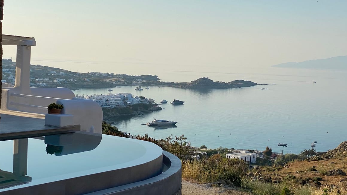 sunset view - amazing private pool - villa Xena Mykonos