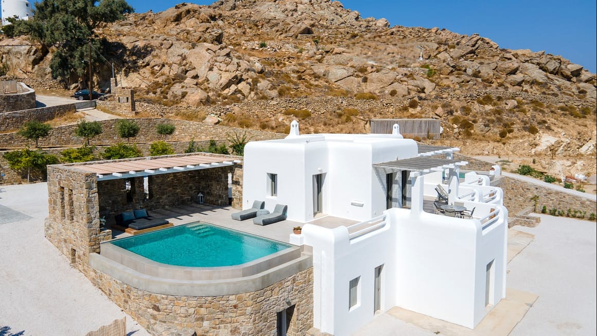 luxurious accommodation in Mykonos - view