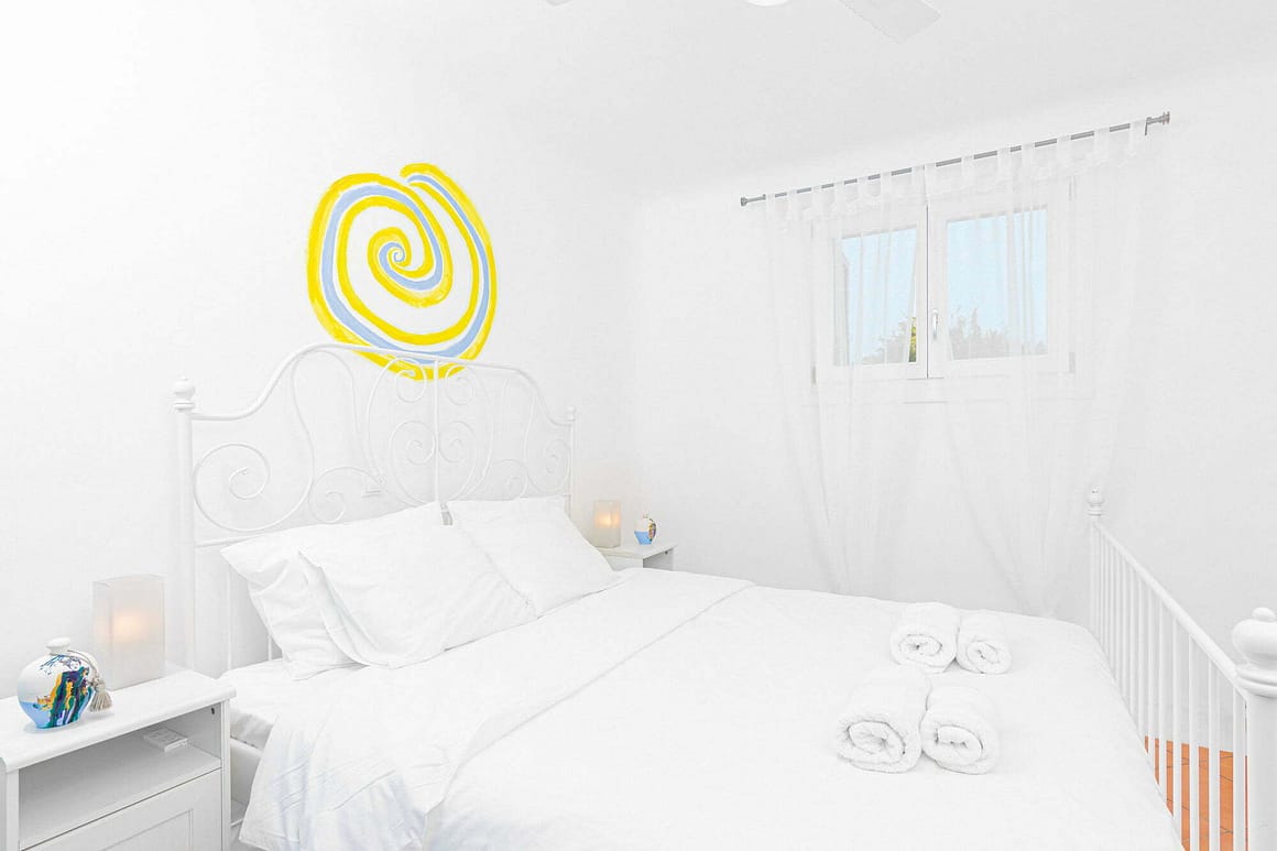 fancy villas in mykonos - jupiter villa bedroom