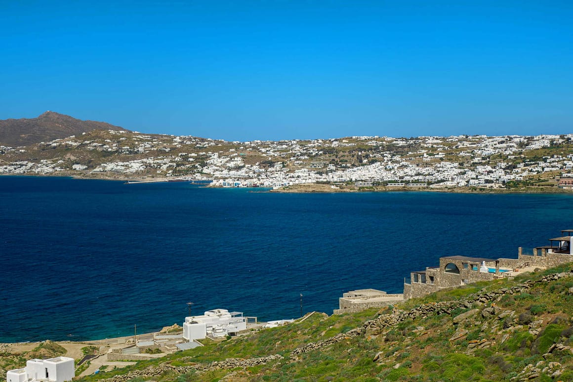 stylish villa venus mykonos - billionaire club mykonos villas - sea