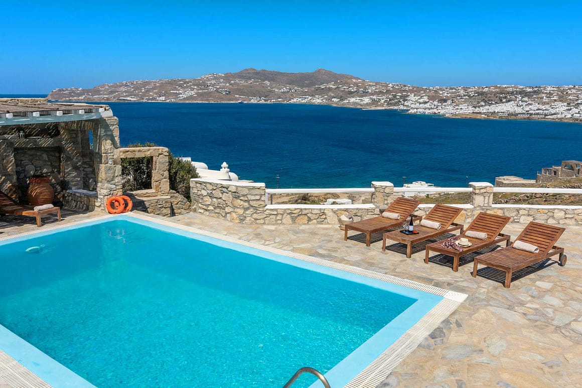 stylish villa mykonos venus - pool