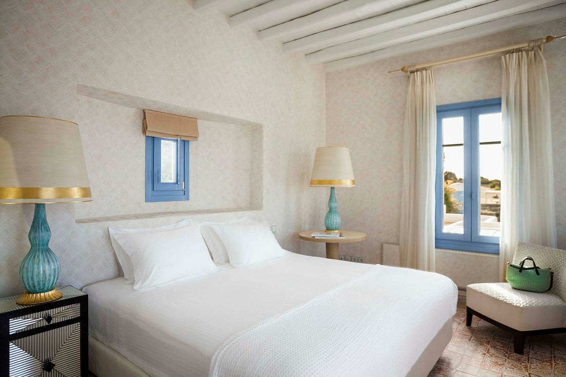 best villas in Mykonos island - booking - villa Niki inside bedroom 4