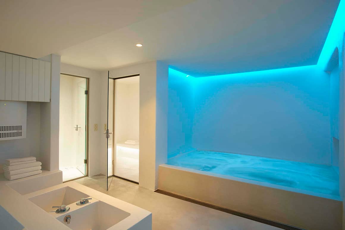 spa - luxury blue emerald villa mykonos