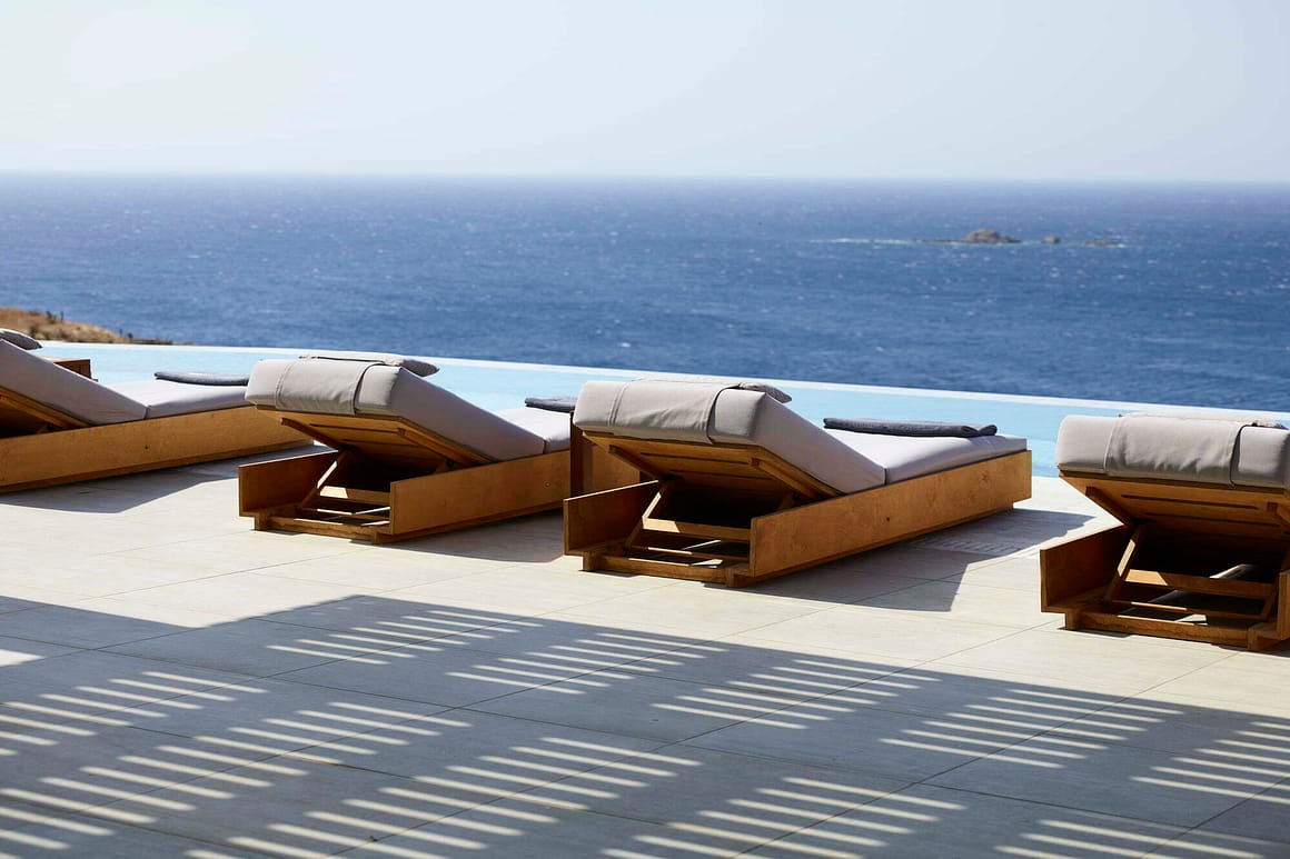 pool - billionaire club mykonos - blue villas emerald mykonos