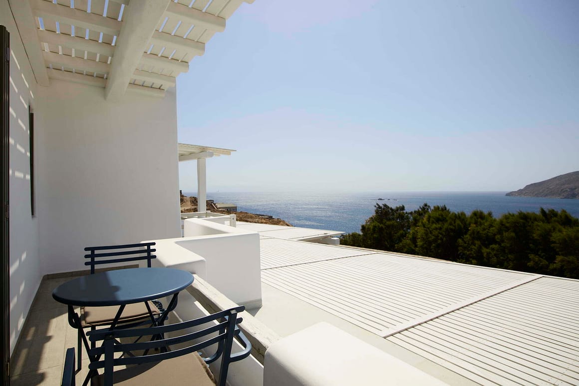 blue collection mykonos villas - blue emerald - billionaire club Mykonos villas - sky