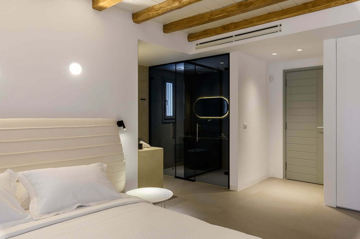 luxury villas mykonos - millionaires villa - billionaire club interior villa - bedroom