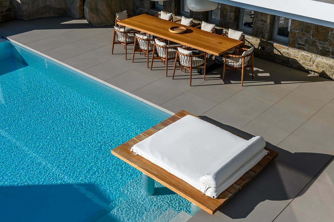 luxury villas mykonos - best villa in mykonos - billionaire club mykonos - pool of villa