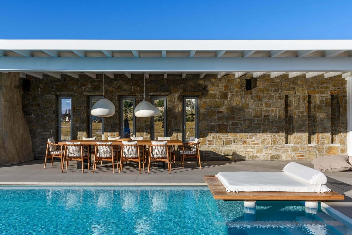 luxury villas mykonos - best villa in mykonos - billionaire club mykonos - pool of villa luxury