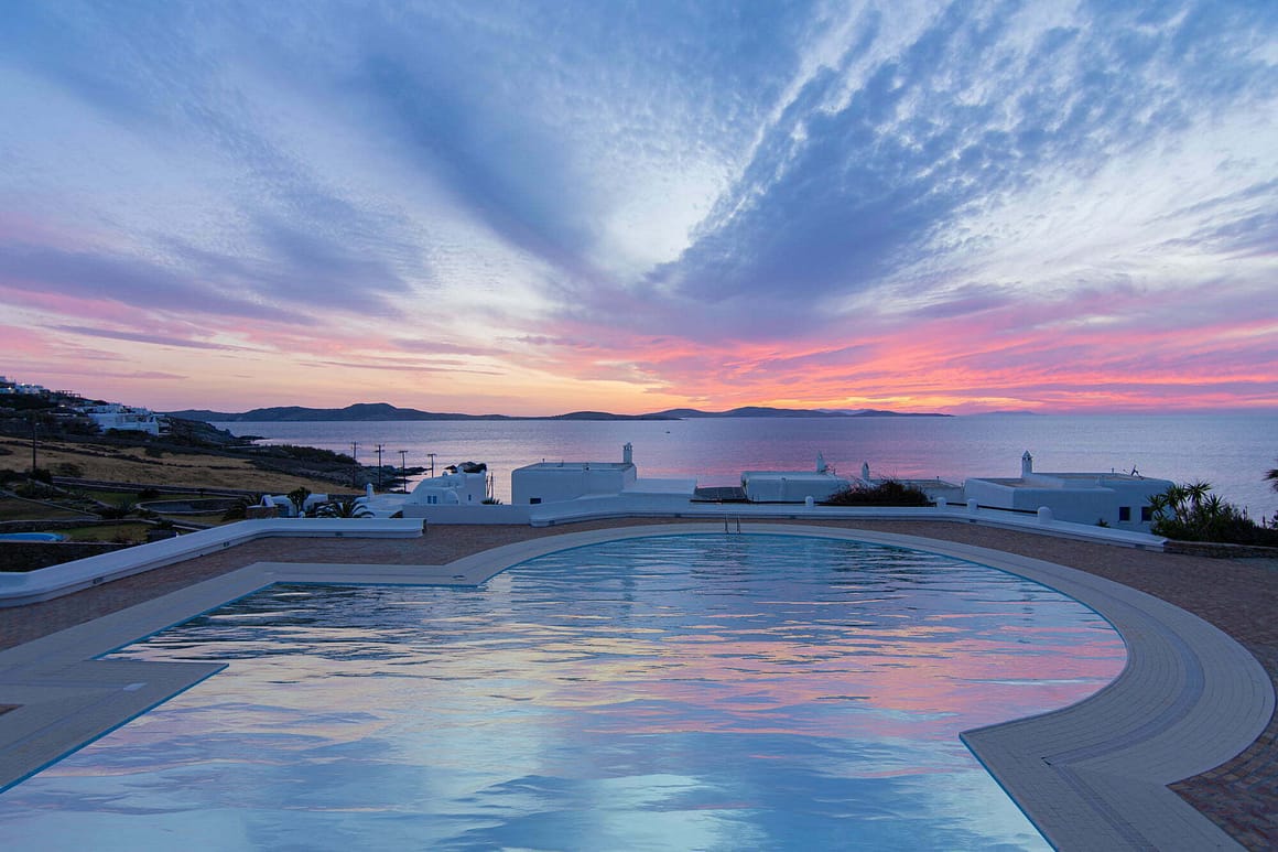 elegant villa mykonos - delos sunset view villa - billionaire club mykonos villas sunset view amazing travel 2