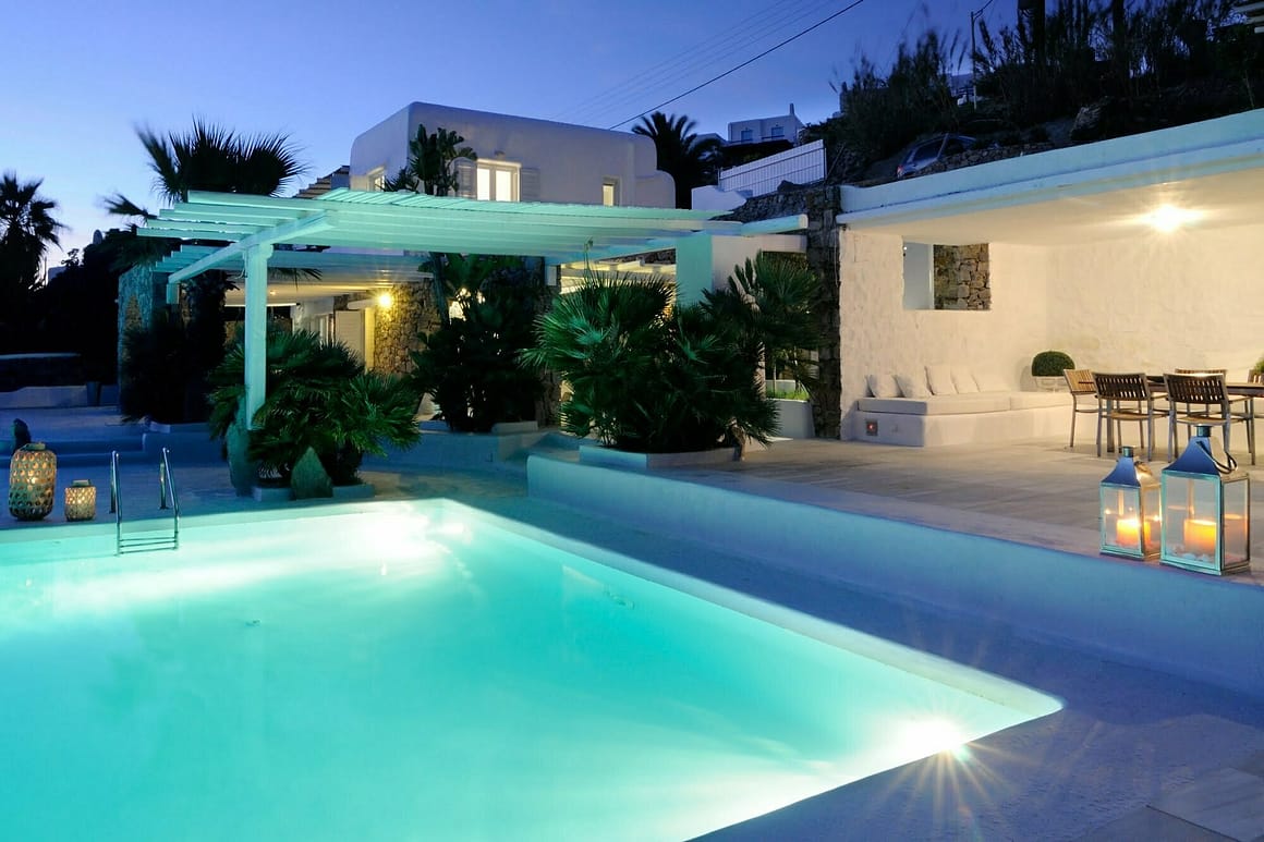 rent elite villas mykonos - mega villa