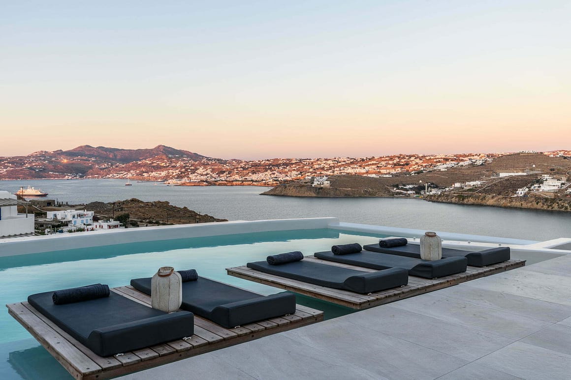 exotic resorts mykonos - nero view sea