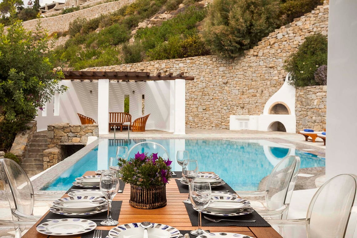 villa amalia - black villas mykonos cyclades greece