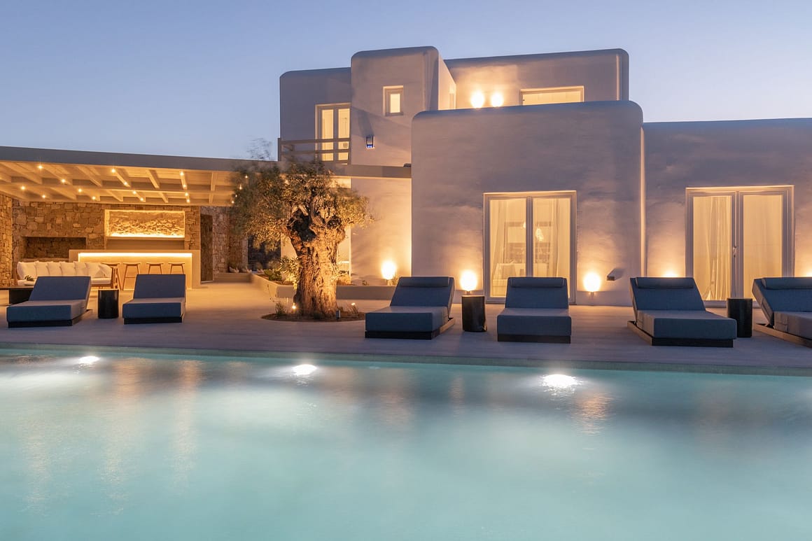 lambo villa - mykonos villa pool 1