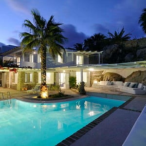 lavish villa in mykonos - neon villa - billionaire club mykonos