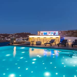 lavish fancy villa in Mykonos - villa silence