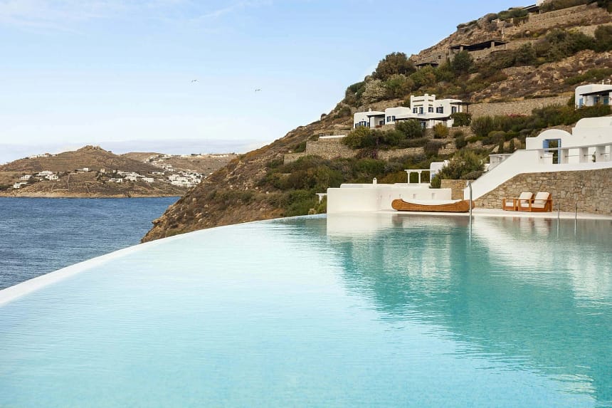 amazing pool - luxury villas Mykonos Niki