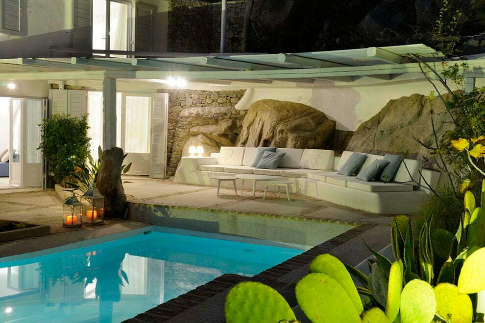 lavish villa in mykonos neon - pool 1